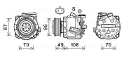 OLAK668 Kompresor, klimatizace AVA QUALITY COOLING