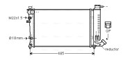 PE2140 Chladič, chlazení motoru AVA QUALITY COOLING