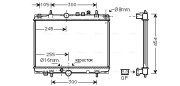 PE2235 Chladič, chlazení motoru AVA QUALITY COOLING