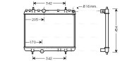 PE2265 Chladič, chlazení motoru AVA QUALITY COOLING