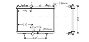 PE2269 Chladič, chlazení motoru AVA QUALITY COOLING