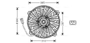 PE7535 Větrák, chlazení motoru AVA QUALITY COOLING