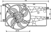 PE7548 Větrák, chlazení motoru AVA QUALITY COOLING