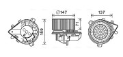 PE8379 Elektromotor, vnitřní ventilátor AVA QUALITY COOLING