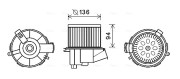 PE8387 vnitřní ventilátor AVA QUALITY COOLING