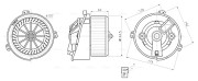 PE8436 vnitřní ventilátor AVA QUALITY COOLING