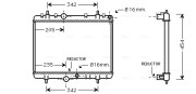 PEA2280 Chladič, chlazení motoru AVA QUALITY COOLING