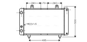 PEA2319 Chladič, chlazení motoru AVA QUALITY COOLING