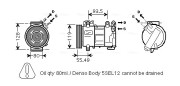 PEK315 Kompresor, klimatizace AVA QUALITY COOLING