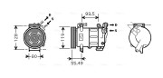 PEK316 Kompresor, klimatizace AVA QUALITY COOLING