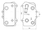 PR3104 Olejový chladič, mech.převodovka AVA QUALITY COOLING