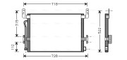 RE5013 Kondenzátor, klimatizace AVA QUALITY COOLING