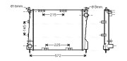 RT2371 Chladič, chlazení motoru AVA QUALITY COOLING