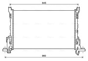 RT2624 Chladič, chlazení motoru AVA QUALITY COOLING