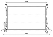 RT2625 Chladič, chlazení motoru AVA QUALITY COOLING