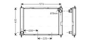 RT2652 Chladič, chlazení motoru AVA QUALITY COOLING