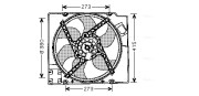 RT7525 Větrák, chlazení motoru AVA QUALITY COOLING