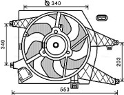 RT7548 Větrák, chlazení motoru AVA QUALITY COOLING