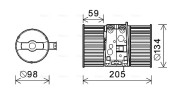 RT8586 Elektromotor, vnitřní ventilátor AVA QUALITY COOLING