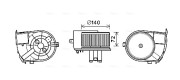 RT8590 vnitřní ventilátor AVA QUALITY COOLING