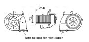 RT8593 vnitřní ventilátor AVA QUALITY COOLING