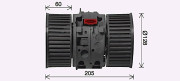 RT8654 vnitřní ventilátor AVA QUALITY COOLING