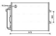 RTA5454D Kondenzátor, klimatizace AVA QUALITY COOLING