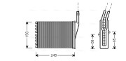 RTA6249 Výměník tepla, vnitřní vytápění AVA QUALITY COOLING