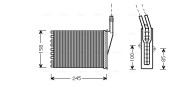 RTA6250 Výměník tepla, vnitřní vytápění AVA QUALITY COOLING