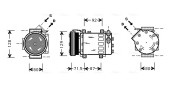 RTAK281 Kompresor, klimatizace AVA QUALITY COOLING