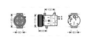 RTAK440 Kompresor, klimatizace AVA QUALITY COOLING