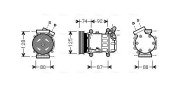 RTAK452 Kompresor, klimatizace AVA QUALITY COOLING