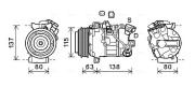 RTK630 Kompresor, klimatizace AVA QUALITY COOLING