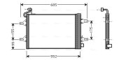 SAA5007D Kondenzátor, klimatizace AVA QUALITY COOLING