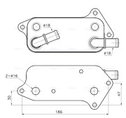 SB3083 Olejový chladič, motorový olej AVA QUALITY COOLING