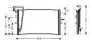 SB5039 Kondenzátor, klimatizace AVA QUALITY COOLING