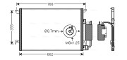 SBA5058D Kondenzátor, klimatizace AVA QUALITY COOLING