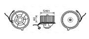 ST8505 Elektromotor, vnitřní ventilátor AVA QUALITY COOLING