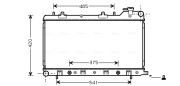 SU2046 Chladič, chlazení motoru AVA QUALITY COOLING