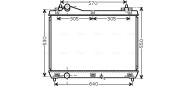 SZ2104 Chladič, chlazení motoru AVA QUALITY COOLING