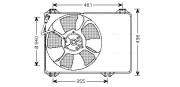 SZ7506 Větrák, chlazení motoru AVA QUALITY COOLING