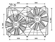 SZ7513 Větrák, chlazení motoru AVA QUALITY COOLING