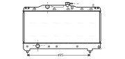 TO2141 Chladič, chlazení motoru AVA QUALITY COOLING
