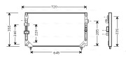 TO5225 Kondenzátor, klimatizace AVA QUALITY COOLING