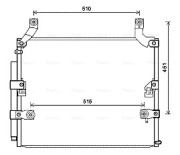 TO5697D Kondenzátor, klimatizace AVA QUALITY COOLING
