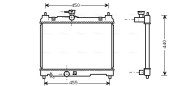 TOA2251 Chladič, chlazení motoru AVA QUALITY COOLING