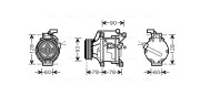 TOAK443 Kompresor, klimatizace AVA QUALITY COOLING