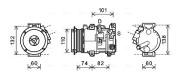 TOAK628 Kompresor, klimatizace AVA QUALITY COOLING