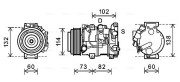 TOAK639 Kompresor, klimatizace AVA QUALITY COOLING