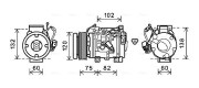 TOAK664 Kompresor, klimatizace AVA QUALITY COOLING